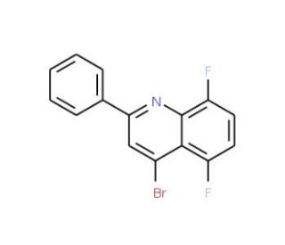 4-Bromo-5,8-difluoro-2-phenylquinoline (CAS 1189107-68-3) - chemical structure image