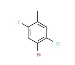 4-Bromo-5-chloro-2-fluorotoluene (CAS 201849-17-4) - chemical structure image