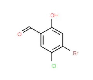 4-Bromo-5-chloro-2-hydroxy-benzaldehyde - chemical structure image