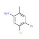 (4-bromo-5-chloro-2-methylphenyl)amine (CAS 30273-47-3) - chemical structure image