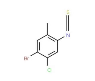 4-Bromo-5-chloro-2-methylphenylisothiocyanate (CAS 886501-19-5) - chemical structure image