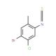 4-Bromo-5-chloro-2-methylphenylisothiocyanate (CAS 886501-19-5) - chemical structure image