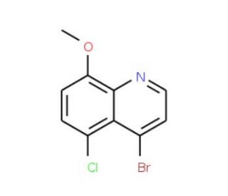 4-Bromo-5-chloro-8-methoxyquinoline (CAS 1189107-24-1) - chemical structure image