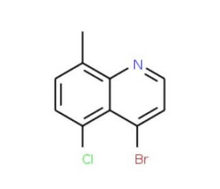 4-Bromo-5-chloro-8-methylquinoline (CAS 1070879-41-2) - chemical structure image