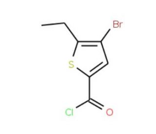 4-bromo-5-ethylthiophene-2-carbonyl chloride - chemical structure image