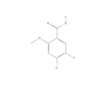 4-Bromo-5-fluoro-2-methoxybenzoic acid (CAS 1780187-45-2) - chemical structure image