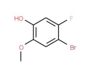 4-Bromo-5-fluoro-2-methoxyphenol (CAS 886510-25-4) - chemical structure image