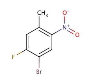 4-Bromo-5-fluoro-2-nitrotoluene (CAS 224185-19-7) - chemical structure image