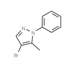 4-Bromo-5-methyl-1-phenyl-1H-pyrazole (CAS 50877-44-6) - chemical structure image