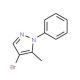 4-Bromo-5-methyl-1-phenyl-1H-pyrazole (CAS 50877-44-6) - chemical structure image