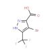 4-Bromo-5-(trifluoromethyl)-1H-pyrazole-3-carboxylic acid - chemical structure image