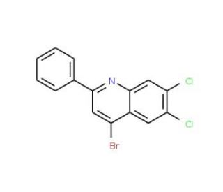 4-Bromo-6,7-dichloro-2-phenylquinoline (CAS 1189106-22-6) - chemical structure image