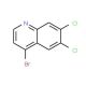 4-Bromo-6,7-dichloroquinoline (CAS 1070879-39-8) - chemical structure image