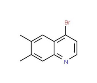 4-Bromo-6,7-dimethylquinoline (CAS 1070879-35-4) - chemical structure image