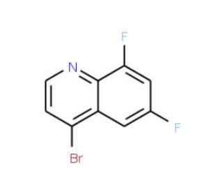 4-Bromo-6,8-difluoroquinoline (CAS 577692-34-3) - chemical structure image