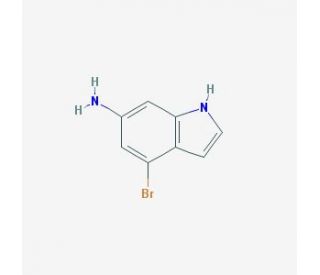 4-Bromo-6-aminoindole (CAS 375369-03-2) - chemical structure image