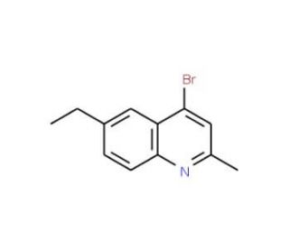 4-Bromo-6-ethyl-2-methylquinoline (CAS 1070879-44-5) - chemical structure image