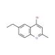 4-Bromo-6-ethyl-2-methylquinoline (CAS 1070879-44-5) - chemical structure image