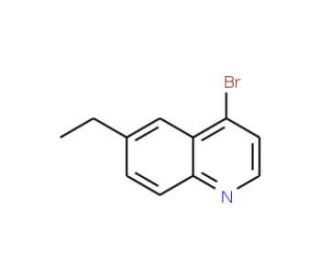 4-Bromo-6-ethylquinoline (CAS 1070879-25-2) - chemical structure image
