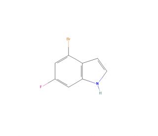 4-Bromo-6-fluoroindole (CAS 885520-70-7) - chemical structure image