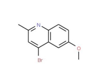 4-Bromo-6-methoxy-2-methylquinoline (CAS 856095-00-6) - chemical structure image