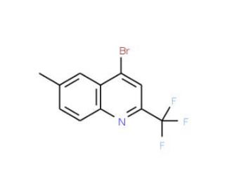 4-Bromo-6-methyl-2-(trifluoromethyl)quinoline (CAS 18706-27-9) - chemical structure image