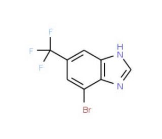 4-Bromo-6-(trifluoromethyl)-1H-benzimidazole (CAS 175135-14-5) - chemical structure image