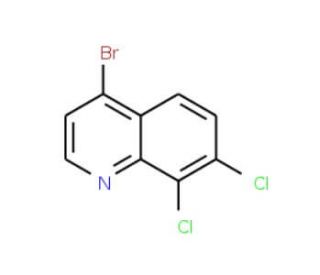 4-Bromo-7,8-dichloroquinoline (CAS 1070879-40-1) - chemical structure image