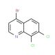 4-Bromo-7,8-dichloroquinoline (CAS 1070879-40-1) - chemical structure image