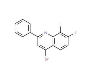 4-Bromo-7,8-difluoro-2-phenylquinoline (CAS 1189106-68-0) - chemical structure image
