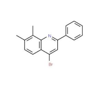 4-Bromo-7,8-dimethyl-2-phenylquinoline (CAS 1189106-18-0) - chemical structure image