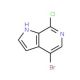 4-Bromo-7-chloro-1H-pyrrolo[2,3-c]pyridine (CAS 425380-38-7) - chemical structure image