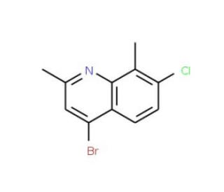 4-Bromo-7-chloro-2,8-dimethylquinoline (CAS 1070879-69-4) - chemical structure image