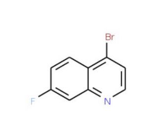 4-Bromo-7-fluoroquinoline (CAS 1070879-29-6) - chemical structure image