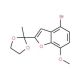 4-Bromo-7-methoxy-2-(2-methyl-1,3-dioxolan-2-yl)-1-benzofuran - chemical structure image