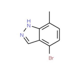 4-Bromo-7-methyl-1H-indazole - chemical structure image