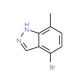 4-Bromo-7-methyl-1H-indazole - chemical structure image