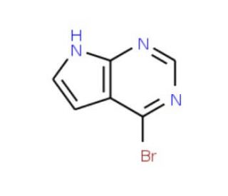 4-Bromo-7H-pyrrolo[2,3-d]pyrimidine (CAS 916213-53-1) - chemical structure image