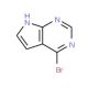 4-Bromo-7H-pyrrolo[2,3-d]pyrimidine (CAS 916213-53-1) - chemical structure image