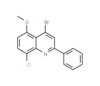 4-Bromo-8-chloro-5-methoxy-2-phenylquinoline (CAS 1189107-06-9) - chemical structure image