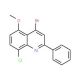 4-Bromo-8-chloro-5-methoxy-2-phenylquinoline (CAS 1189107-06-9) - chemical structure image