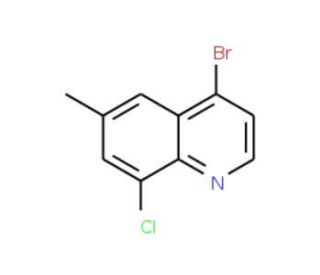 4-Bromo-8-chloro-6-methylquinoline (CAS 1070879-43-4) - chemical structure image