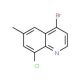 4-Bromo-8-chloro-6-methylquinoline (CAS 1070879-43-4) - chemical structure image