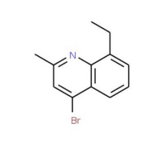 4-Bromo-8-ethyl-2-methylquinoline (CAS 1070879-45-6) - chemical structure image