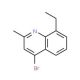 4-Bromo-8-ethyl-2-methylquinoline (CAS 1070879-45-6) - chemical structure image