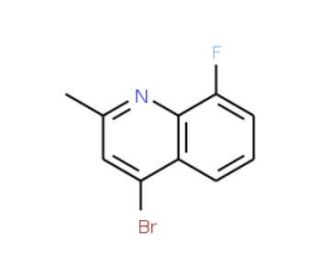 4-Bromo-8-fluoro-2-methylquinoline (CAS 1070879-49-0) - chemical structure image