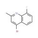 4-Bromo-8-fluoro-2-methylquinoline (CAS 1070879-49-0) - chemical structure image