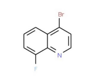 4-Bromo-8-fluoroquinoline (CAS 927800-38-2) - chemical structure image