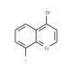 4-Bromo-8-fluoroquinoline (CAS 927800-38-2) - chemical structure image