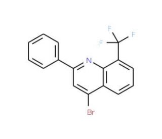 4-Bromo-8-trifluoromethyl-2-phenylquinoline (CAS 1189105-98-3) - chemical structure image